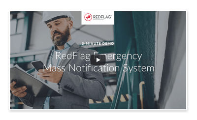 RedFlag Mass Notification System-5 Minute Demo Button